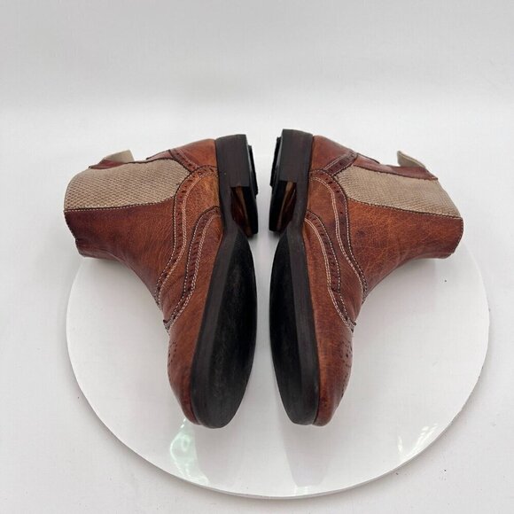 Paolo Lantorno Women Size EU 38 US 7 Brown Leather Wingtip Chelsea Boot - Picture 9 of 15